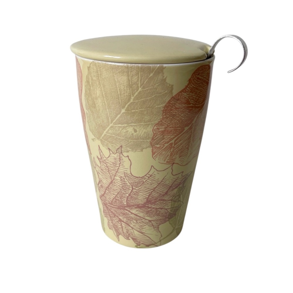 Tea Forte green leaf tea mug
